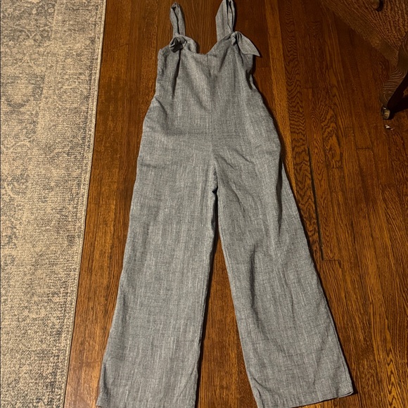 Lucca Couture, Navy Gauze, Jumpsuit with Tie Straps, Size XS - Picture 1 of 9